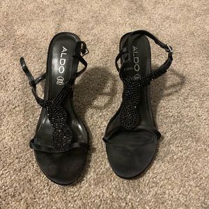 Aldo sparkly dress shoes t strap